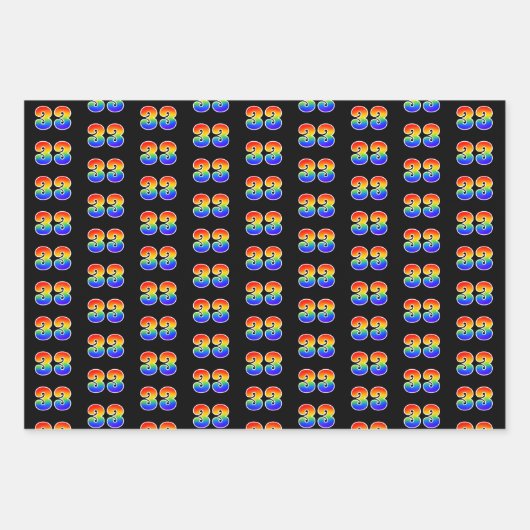 Leuk, kleurrijk, Rainbow Spectrum Pattern 33 Event Inpakpapier Vel (Voorkant)