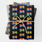 Leuk, kleurrijk, Rainbow Spectrum Pattern 34 Event Inpakpapier Vel (In situ)