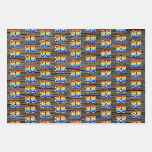 Leuk, kleurrijk, Rainbow Spectrum Pattern 35 Event Inpakpapier Vel (Voorkant 2)