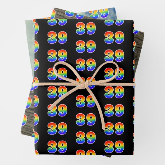 Leuk, kleurrijk, Rainbow Spectrum Pattern 39 Event Inpakpapier Vel (In situ)