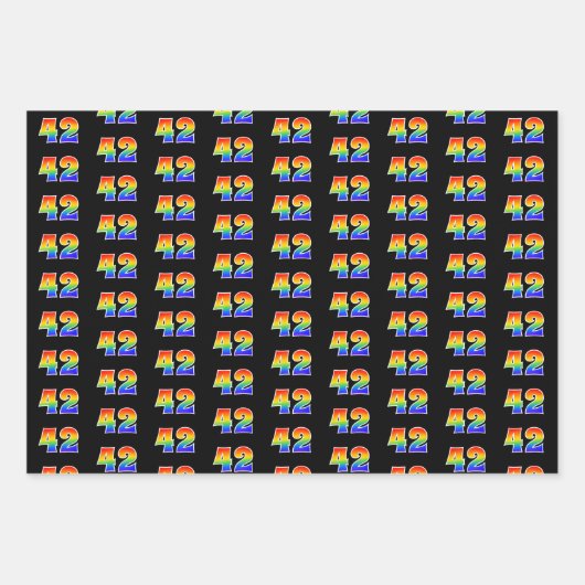 Leuk, kleurrijk, Rainbow Spectrum Pattern 42 Event Inpakpapier Vel (Voorkant)