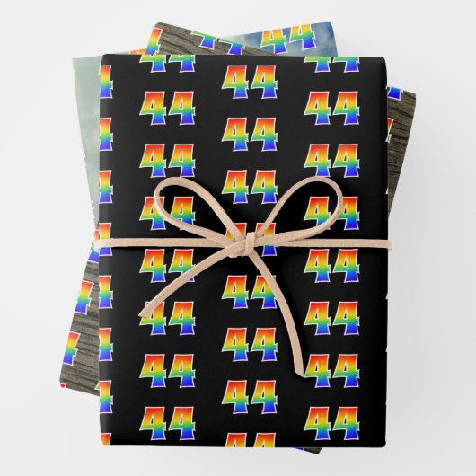 Leuk, kleurrijk, Rainbow Spectrum Pattern 44 Event Inpakpapier Vel (In situ)