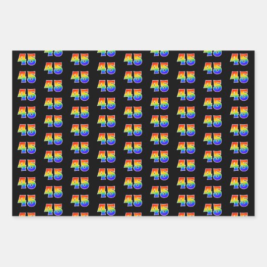 Leuk, kleurrijk, Rainbow Spectrum Pattern 45 Event Inpakpapier Vel (Voorkant)