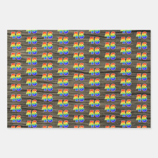 Leuk, kleurrijk, Rainbow Spectrum Pattern 46 Event Inpakpapier Vel (Voorkant 2)