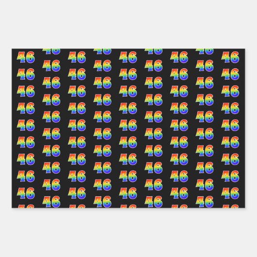 Leuk, kleurrijk, Rainbow Spectrum Pattern 46 Event Inpakpapier Vel (Voorkant)