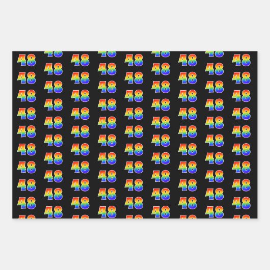 Leuk, kleurrijk, Rainbow Spectrum Pattern 48 Event Inpakpapier Vel (Voorkant)