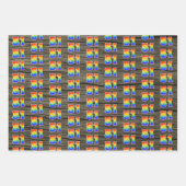 Leuk, kleurrijk, Rainbow Spectrum Pattern 51 Event Inpakpapier Vel (Voorkant 2)