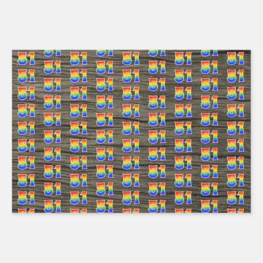Leuk, kleurrijk, Rainbow Spectrum Pattern 51 Event Inpakpapier Vel (Voorkant 2)