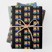 Leuk, kleurrijk, Rainbow Spectrum Pattern 51 Event Inpakpapier Vel (In situ)