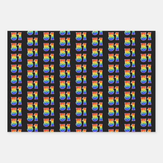 Leuk, kleurrijk, Rainbow Spectrum Pattern 51 Event Inpakpapier Vel (Voorkant)
