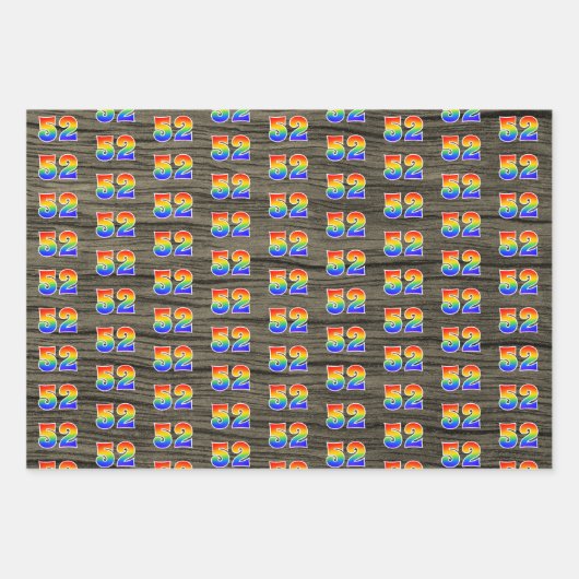 Leuk, kleurrijk, Rainbow Spectrum Pattern 52 Event Inpakpapier Vel (Voorkant 2)