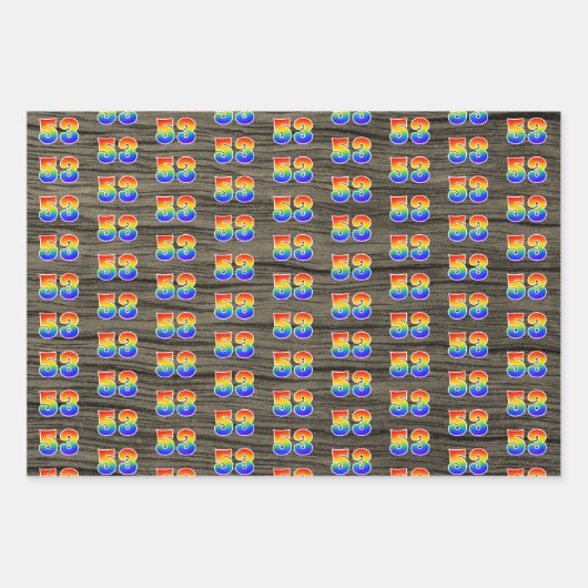 Leuk, kleurrijk, Rainbow Spectrum Pattern 53 Event Inpakpapier Vel (Voorkant 2)