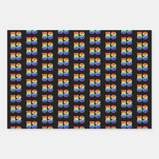 Leuk, kleurrijk, Rainbow Spectrum Pattern 53 Event Inpakpapier Vel (Voorkant)
