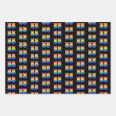 Leuk, kleurrijk, Rainbow Spectrum Pattern 55 Event Inpakpapier Vel (Voorkant)