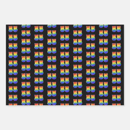 Leuk, kleurrijk, Rainbow Spectrum Pattern 55 Event Inpakpapier Vel (Voorkant)