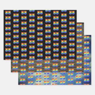 Leuk, kleurrijk, Rainbow Spectrum Pattern 55 Event Inpakpapier Vel