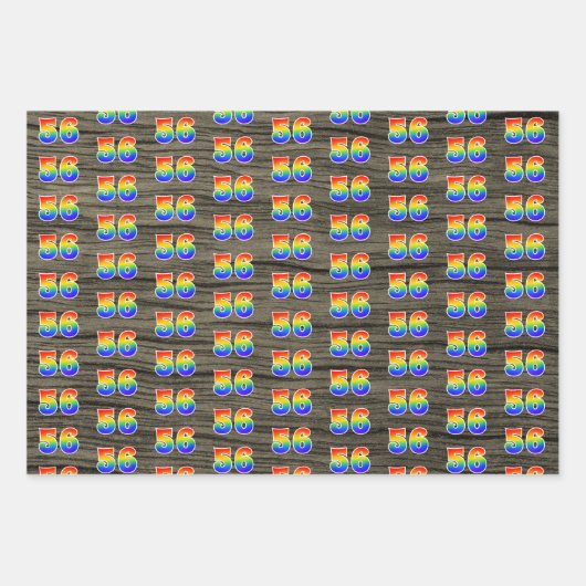 Leuk, kleurrijk, Rainbow Spectrum Pattern 56 Event Inpakpapier Vel (Voorkant 2)