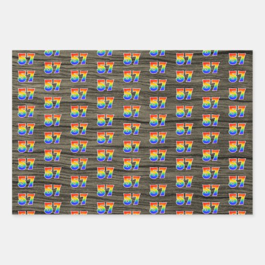 Leuk, kleurrijk, Rainbow Spectrum Pattern 57 Event Inpakpapier Vel (Voorkant 2)