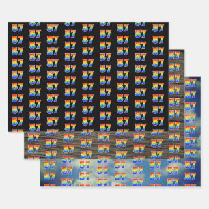 Leuk, kleurrijk, Rainbow Spectrum Pattern 57 Event Inpakpapier Vel