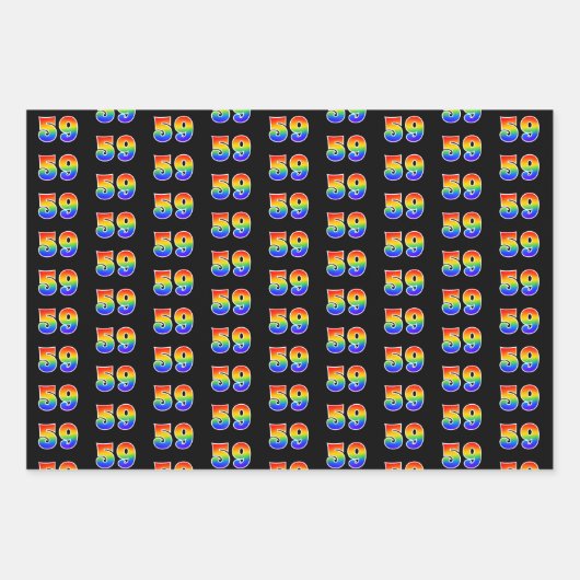 Leuk, kleurrijk, Rainbow Spectrum Pattern 59 Event Inpakpapier Vel (Voorkant)