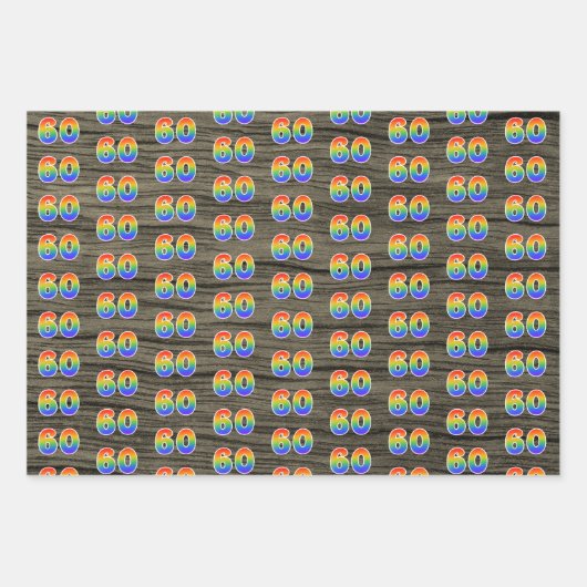 Leuk, kleurrijk, Rainbow Spectrum Pattern 60 Event Inpakpapier Vel (Voorkant 2)