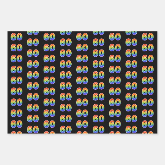 Leuk, kleurrijk, Rainbow Spectrum Pattern 60 Event Inpakpapier Vel (Voorkant)