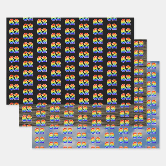 Leuk, kleurrijk, Rainbow Spectrum Pattern 62 Event Inpakpapier Vel (Set)