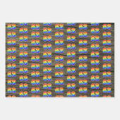 Leuk, kleurrijk, Rainbow Spectrum Pattern 63 Event Inpakpapier Vel (Voorkant 2)