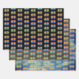 Leuk, kleurrijk, Rainbow Spectrum Pattern 63 Event Inpakpapier Vel