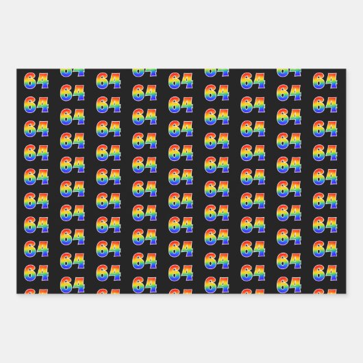 Leuk, kleurrijk, Rainbow Spectrum Pattern 64 Event Inpakpapier Vel (Voorkant)