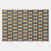 Leuk, kleurrijk, Rainbow Spectrum Pattern 66 Event Inpakpapier Vel (Voorkant 2)