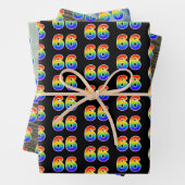 Leuk, kleurrijk, Rainbow Spectrum Pattern 66 Event Inpakpapier Vel (In situ)