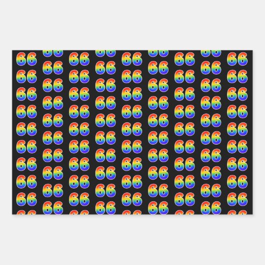 Leuk, kleurrijk, Rainbow Spectrum Pattern 66 Event Inpakpapier Vel (Voorkant)