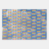 Leuk, kleurrijk, Rainbow Spectrum Pattern 69 Event Inpakpapier Vel (Voorkant 3)
