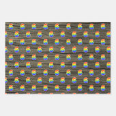 Leuk, kleurrijk, Rainbow Spectrum Pattern 6 Event Inpakpapier Vel (Voorkant 2)