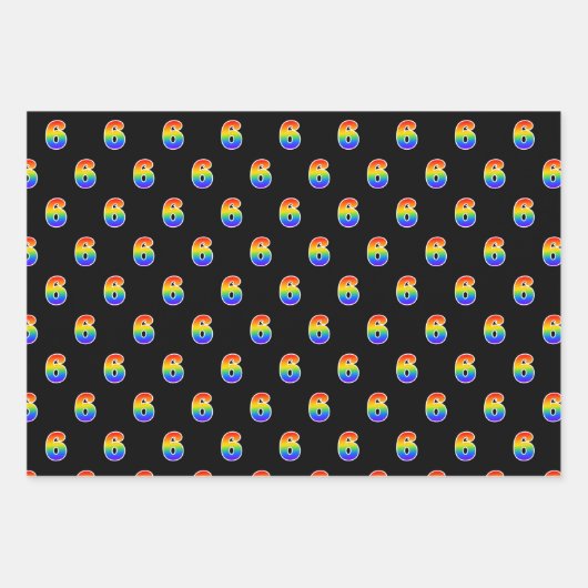 Leuk, kleurrijk, Rainbow Spectrum Pattern 6 Event Inpakpapier Vel (Voorkant)