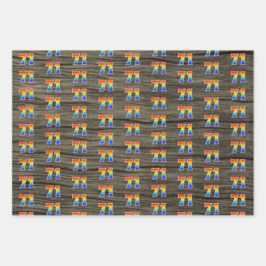 Leuk, kleurrijk, Rainbow Spectrum Pattern 71 Event Inpakpapier Vel (Voorkant 2)