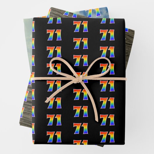 Leuk, kleurrijk, Rainbow Spectrum Pattern 71 Event Inpakpapier Vel (In situ)