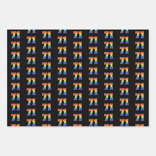 Leuk, kleurrijk, Rainbow Spectrum Pattern 71 Event Inpakpapier Vel (Voorkant)