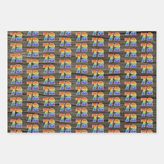 Leuk, kleurrijk, Rainbow Spectrum Pattern 72 Event Inpakpapier Vel (Voorkant 2)