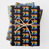 Leuk, kleurrijk, Rainbow Spectrum Pattern 72 Event Inpakpapier Vel (In situ)