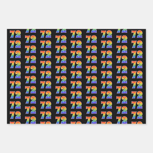 Leuk, kleurrijk, Rainbow Spectrum Pattern 72 Event Inpakpapier Vel (Voorkant)