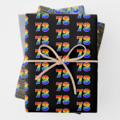 Leuk, kleurrijk, Rainbow Spectrum Pattern 73 Event Inpakpapier Vel (In situ)