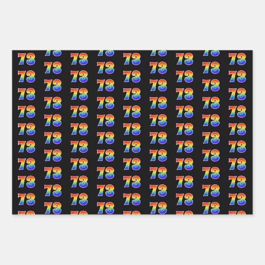 Leuk, kleurrijk, Rainbow Spectrum Pattern 73 Event Inpakpapier Vel (Voorkant)