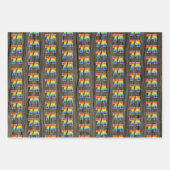 Leuk, kleurrijk, Rainbow Spectrum Pattern 74 Event Inpakpapier Vel (Voorkant 2)