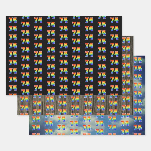 Leuk, kleurrijk, Rainbow Spectrum Pattern 74 Event Inpakpapier Vel (Set)