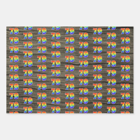 Leuk, kleurrijk, Rainbow Spectrum Pattern 79 Event Inpakpapier Vel (Voorkant 2)