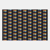 Leuk, kleurrijk, Rainbow Spectrum Pattern 79 Event Inpakpapier Vel (Voorkant)