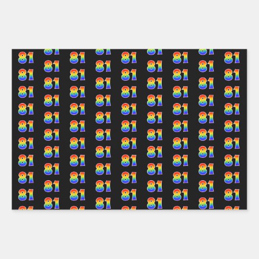 Leuk, kleurrijk, Rainbow Spectrum Pattern 81 Event Inpakpapier Vel (Voorkant)