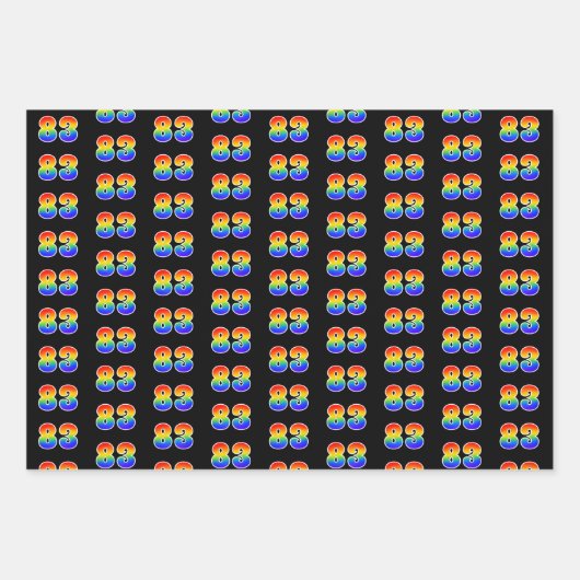 Leuk, kleurrijk, Rainbow Spectrum Pattern 83 Event Inpakpapier Vel (Voorkant)